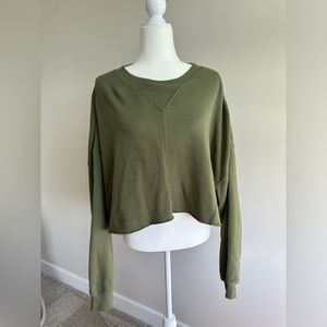 Savvi cropped sweatshirt